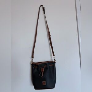 Dooney & Bourke Blue and Tan Leather Interior